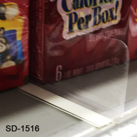 Clear Shelf Divider, 1" H x 15.5625" L, SD-1516