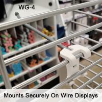 Secure 4" No Sag™ Easy Remove Back Wire Power Panel Wing Metal Hook, WG-4