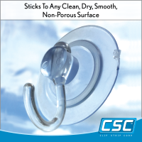Clip Strip Corp. Super Sucker Suction Cup with Hook, 7000PH