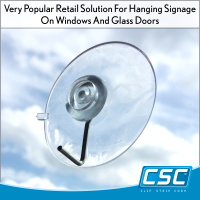 Clip Strip® Suction Cup Sign Holder - with Hook, 70158H