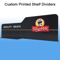 Full Color Custom Printed Shelf Dividers