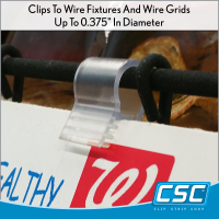 Durable Grip-Tite™ Wire Basket Sign Holder, ½", EG-18