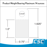 hang tab with round hole, ETS-31