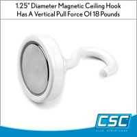 1 ¼" Magnetic Ceiling Hook, Sign Holder, MCL-14