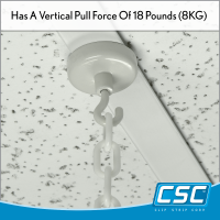 MCL-14 Has a Vertical Pull Force of 18 pounds (8KG). By Clip Strip Corp.