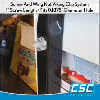 Point of Purchase Display Fastener, NC-1, by Clip Strip Corp.