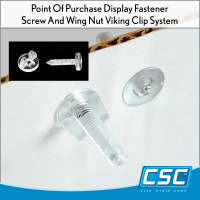 Viking Clip Fastener, ½" Clear, NC-12CL, in stock and ready to ship