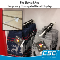 Fits retail displays made to accept pegboard display hooks, PBH-6, by Clip Strip®