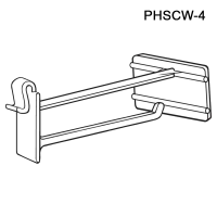 Display Hook with Built-On Scan Plate for Corrugated and Wire Displays, PHSCW-4