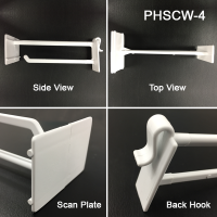 4" Display Hook with Built-On Scan Plate, PHSCW-4, by Clip Strip®