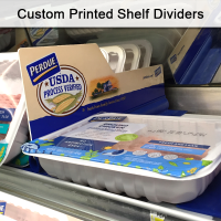 POP Shelf Dividers, Custom Printed