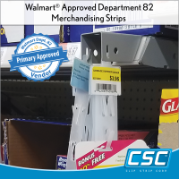 WMS-12, wal mart ® clip strip ® 12 position with header