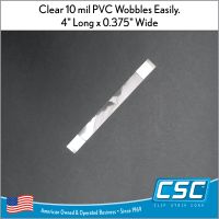 Clip Strip Corp.'s 4" clear wobbler with adhesive, 4040