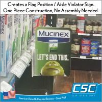 Clip Strip Corp.'s Channel Mount Grip-Tite™ Flex Hinged Sign Holder, .100" Capacity, CMGT-601