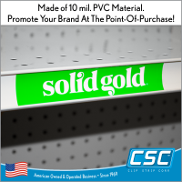 We design Price Channel Strips, CUSTOM PRINTED, by Clip Strip Corp.