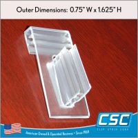 Shelf Edge Clips - Channel Strips | Flag Position, EG-13, by Clip Strip Corp.