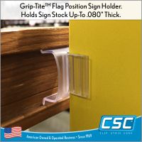 Reusable Grip-Tite™ Sign Holder, Flag Position, EG-15