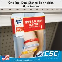 Data Channel Sign Holder - Grip Tite | Clip Strip, EG-55