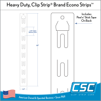 Econo Strip Heavy Duty, ES-8 | Clip Strip - Bulk, Wholesale, Heavy Duty