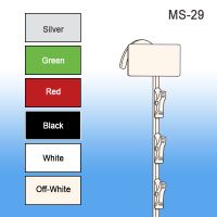 Heavy Duty Metal Clip Merchandising Strip, 12 Stations, MS-29