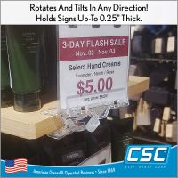 Roto POP Clips - Jumbo Clip on Sign Holders, RC-7000, by clip strip corp.