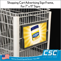 Place promotional signage where consumers will see it! SCSF-711, by Clip Strip Corp.