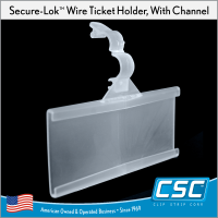 wire fixture channel upc holder, SL-LHD, in stock now!