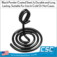 Black, Powder Coated Spiral Base Card Sign Holder, 1.75" Tall, SPC-175