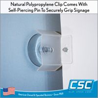 Clip Strip Corp's Window & Glass Door Suction Cup Flag Sign Holder, Item# SPSC-607