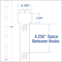 25 Inch Long, 6 Station, Walmart Strip, WMS-6L