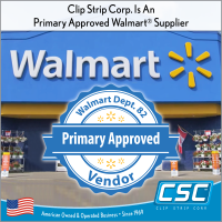 Clip Strip Corp. is a Walmart Approved Vendor