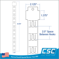 WMS-FS-30, Walmart® Approved "FOLDING" Impulse Strip, FLAT DIE CUT