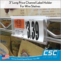 Metro Shelving Shelf Edge Label Holder, WR-1253, by Clip Strip Corp.