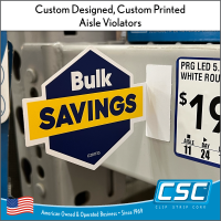 Custom Design Aisle Violators With A Variety Of Mounting Options., CPAVB-SERIES