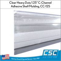 Clear 1.25" C-Channel, CC-125
