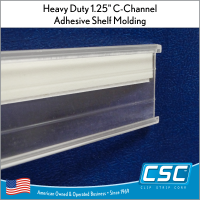 heavy duty adhesive backed price channel, CC-125