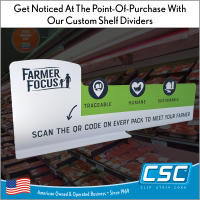 Shelf Dividers - Custom Printed PVC, CPSD-SERIES, offered by Clip Strip®