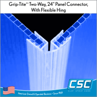 Clip Strip Corp.'s Grip-Tite™ Two-Way, 24" Panel Connector / Sign Holder, EG-36-24F