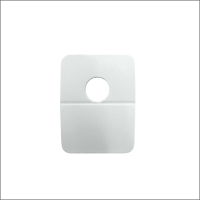 Round Hole PAPER Hang Tab, 1" W x 1.3125" H, Attaches to Packaging for Merchandising on Hooks and Clip Strips, Made in USA, ETR-1-3125