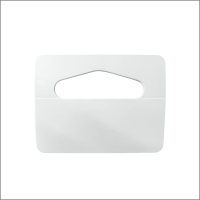 Delta Style Slot Hole PAPER Hang Tab, 1.875" W x 1.375" H, Attaches to Packaging for Merchandising on Hooks and Clip Strips, Made in USA, ETR-1875-1375