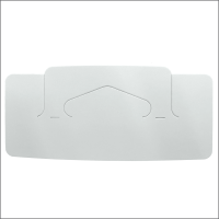 Delta Style Slot Hole "BOX TOP" PAPER Hang Tab, 2.9375" W x 1.375" H FLAT, Attaches to Tops of Boxed Packaging, Made in USA, ETR-29375-1375