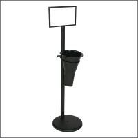 Floral Display Stand  – Includes 1 Plastic Vase & Sign Holder, Compact, FDC-125012
