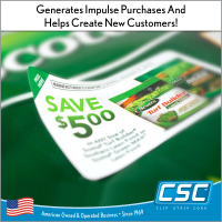 Clip Strip Corp.'s Instant Redeemable Coupons (aka IRC Labels), IRC-Series