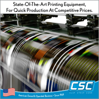 Clip Strip Corp.'s Printing Division utilizes state-of-the-art printing equipment, for quick production at competitive prices. IRC-Series