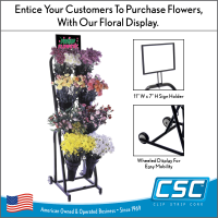 Drive Impulse Sales with Our Mobile Floral Display Cart, item number MFDC-156920