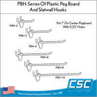 Peg Board and Slatwall Display - Retail Hook Systems, PBH-2