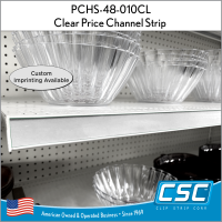 Price Channel Strips, STOCK COLORS, 48", PCHS-48-010, available in 6 different colors.