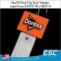 Standard Peel N' Stick Clip Strip Header, PNSH-002