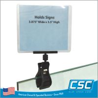 Roto Clip with Print Protector/Sign Holder, RCSH-4000BK