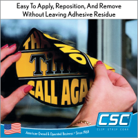Clip Strip Corp.'s Window Clings are Easy To Apply, Reposition, And RemoveWithout Leaving Adhesive Residue